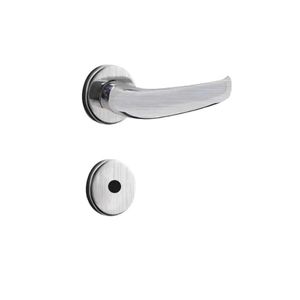 Fechadura para Porta de Banheiro Cromo Acetinado 40mm com Roseta MZ920 Standard Papaiz