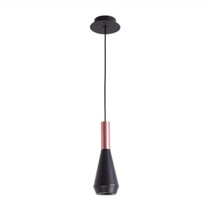 Pendente Pituco 9x26 Rosé Gold e Preto Bella