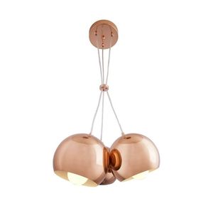 Pendente Aço 3 E27 Orbit Cobre 100330018 Startec