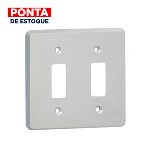 Placa 4x4 2 Interruptores Separados Pial