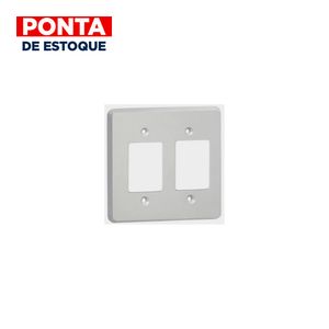 Placa 4X4 Para 3 + 3 Interruptores Silentoque Pial
