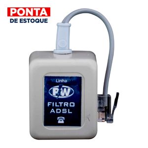 Filtro Para Linha Telefônica ADSL Simples 1 Entrada Telefone Pw