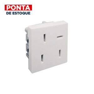 Módulo Tomada Telefone 4P Branco Telebrás Para Plus Pial