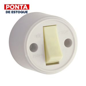 Interruptor Simples 10A 250V Cinza Fame
