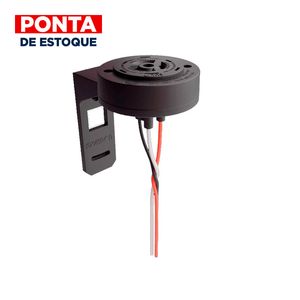Tomada Base Giratória C/ Suporte Plástico Para Relé Fotoelétrico Exatron