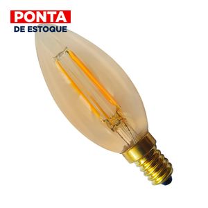 Lâmpada Filamento Vela Retrô 2W Luminatti