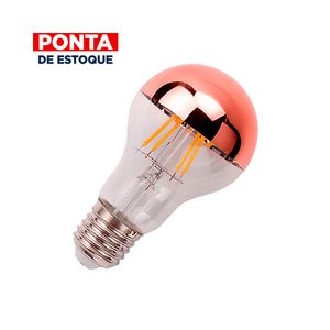 Lâmpada Led Bulbo Rose Âmbar 4W Luminatti