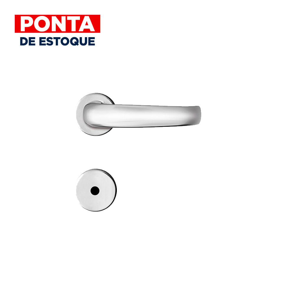Chatuba| Fechadura Banheiro MZ271 R66 5400 Cromado Papaiz