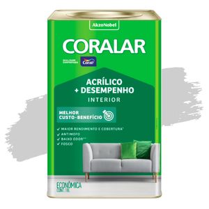 Tinta Acrílica Coralar Mais Desempenho Neblina Paulista 18L Coral