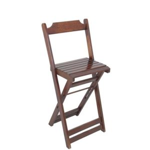 Cadeira Bistrô Dobrável de Madeira Imbuia 221 Madesil
