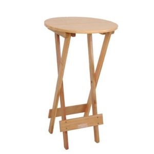 Mesa Bistrô Dobrável de Madeira Natural 220 Madesil