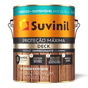 Verniz Proteção Máxima Deck Acetinado Canela 3,6L Suvinil