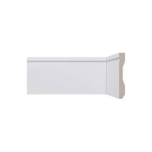 Rodapé 100X13MM 2,40M LEV102 Poliestireno Branco Santa Luzia