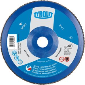 Disco de Corte Basic Flap Grão 60Q-B 178x22,23mm Tyrolit