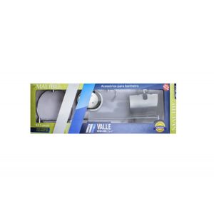 Kit Acessórios Para Banheiro 5 Peças Malibu Valle Metais