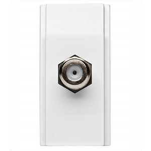 Módulo de Tomada para Cabo Coaxial Branco Duale Up Iriel Siemens