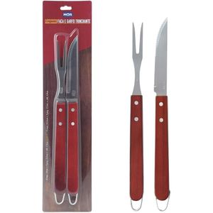 Kit Assador 2 Peças Faca e Garfo