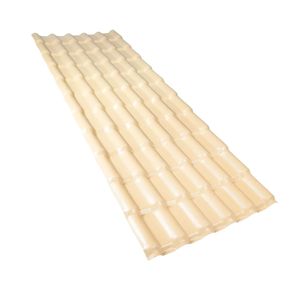 Telha PVC Plana Marfim 242x88cm Afort