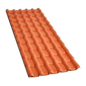 Telha PVC Plana Cerâmica Terracota 242x88cm Afort