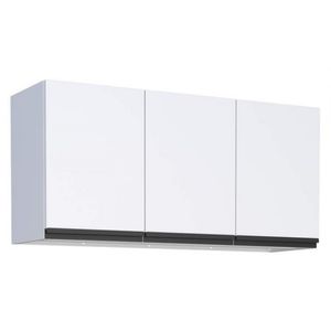 Armário Aéreo 120 Gaia Flat Branco Montado Cozimax
