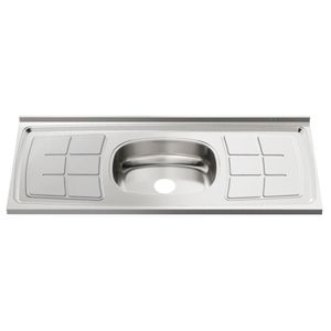 Pia Aço Inox 180x53 Concreto Ghel Plus