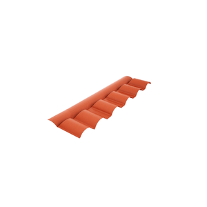 Cumeeira Central Plana Pvc Terracota Afort