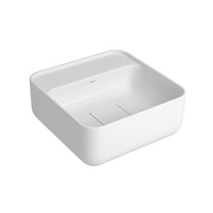 Cuba Quadrada de Apoio 30cm com Deck Branco Slim Deca