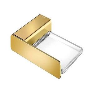 Saboneteira Para Parede Em Metal Flat Ouro Polido Docol