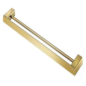 Porta Toalhas Duplo Flat Ouro Polido Docol