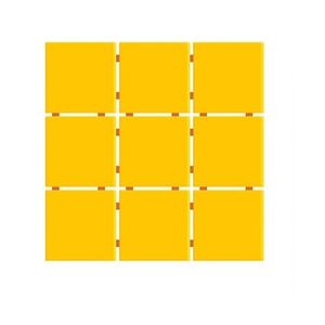 Revestimento Ceral Fachada TLD Amarelo 10x10cm
