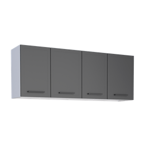 Armário Aéreo Aço 150 Juno Preto Cozimax