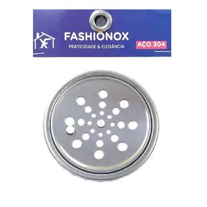 Grelha Redondo 10 cm com Caixilho  Aço 304 Fashionox