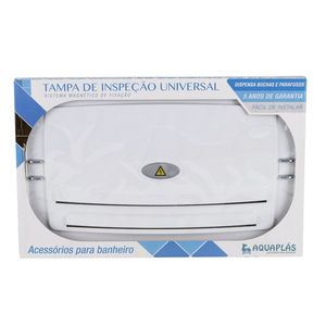 Tampa de Inspeção para Banheira 38x58cm Branca Aquaplas