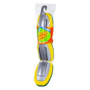 Kit Esponja Multiuso Com Cabo + 2 Refis ALK-9001 Alklin
