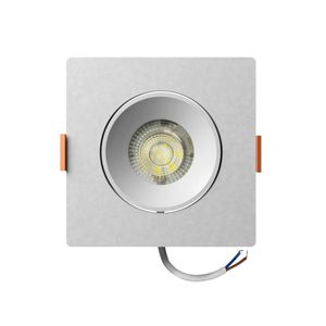 Spot de Embutir Easy Led 5w Decor Quadrado Branco Luz Neutra 4K Bivolt Bronzearte