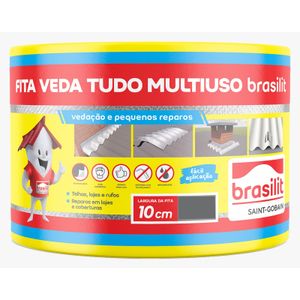 Fita Veda Tudo 10cm Alumínio Brasilit