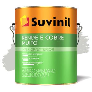 Tinta Acrílica Fosco Rende e Cobre Muito Cromo 3,6 Litros Suvinil