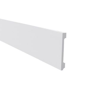 Rodapé Poliestireno Liso FN10 Branco 10x200cm Gart