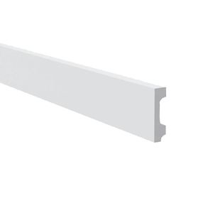 Rodapé Poliestireno Liso FN7 Branco 7x200cm Gart