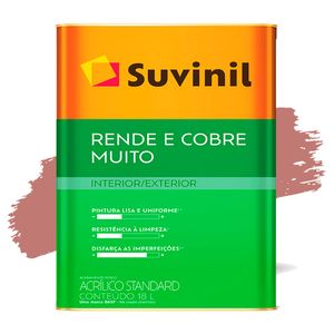 Tinta Acrílica Fosco Rende e Cobre Muito Tapecaria 18L Suvinil