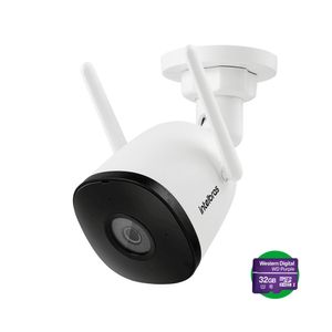 Câmera de Vídeo Wi-Fi Full HD iM5 SC com cartão MicroSD 32GB Branco  Intelbras