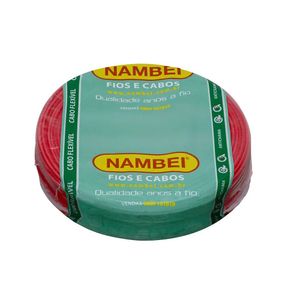 Cabo Flexível 1mm 100M Vermelho Nambei