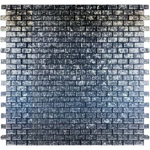 Pastilha de Vidro FS01 Fensis Prata 30x30cm Glass Mosaic
