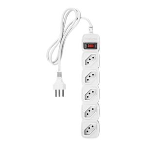 Protetor Eletrônico com 5 Tomadas - EPE 205+ Branco Intelbras