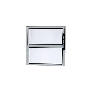 Basculante 2 Folhas Home Vidro Mini Boreal Alumínio Branco 30x30cm Quality