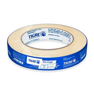Fita Adesiva Crepe 18mm 50 Metros Tigre