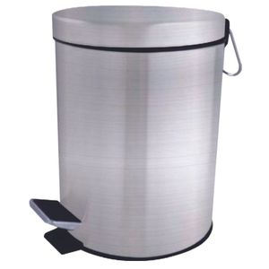 Lixeira Inox Escovado 5 Litros Mundiart