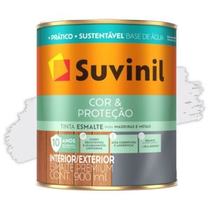 Tinta Esmalte Cor & Proteção Acetinado Base Água Branco 900ml Suvinil