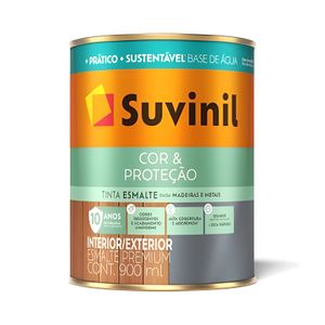 Tinta Esmalte Cor & Proteção Acetinado Base Água Vermelho 900ml Suvinil