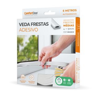 Veda Frestas 4mm Branco 6 Metros Comfort Door